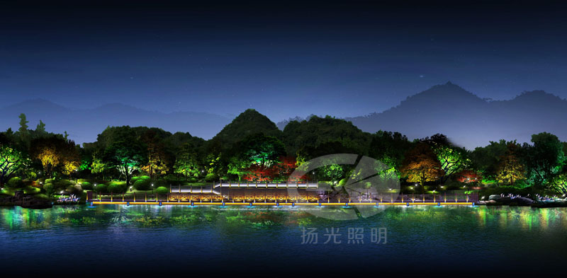 公園亮化設計效果圖一
