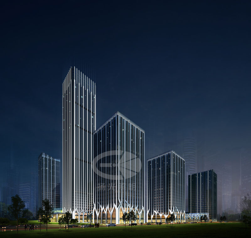 建筑夜景燈光設計效果圖