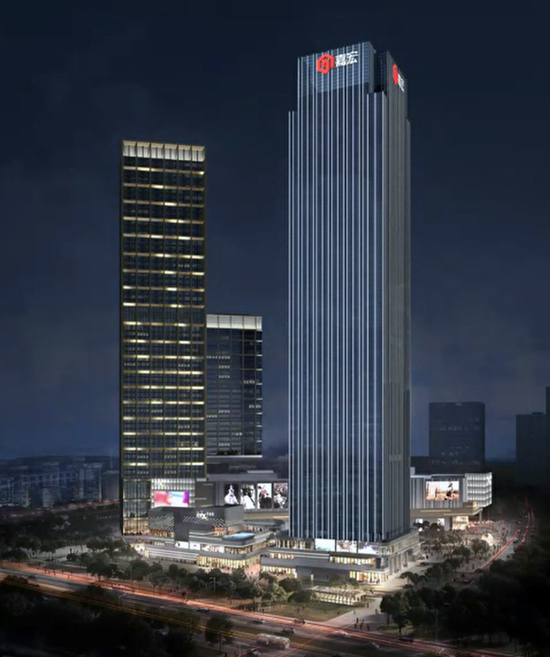 嘉宏國際大廈夜景照明設計效果圖