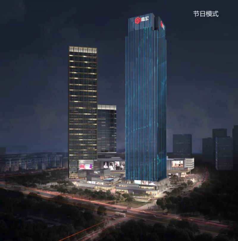 超高層寫(xiě)字樓燈光設計效果圖